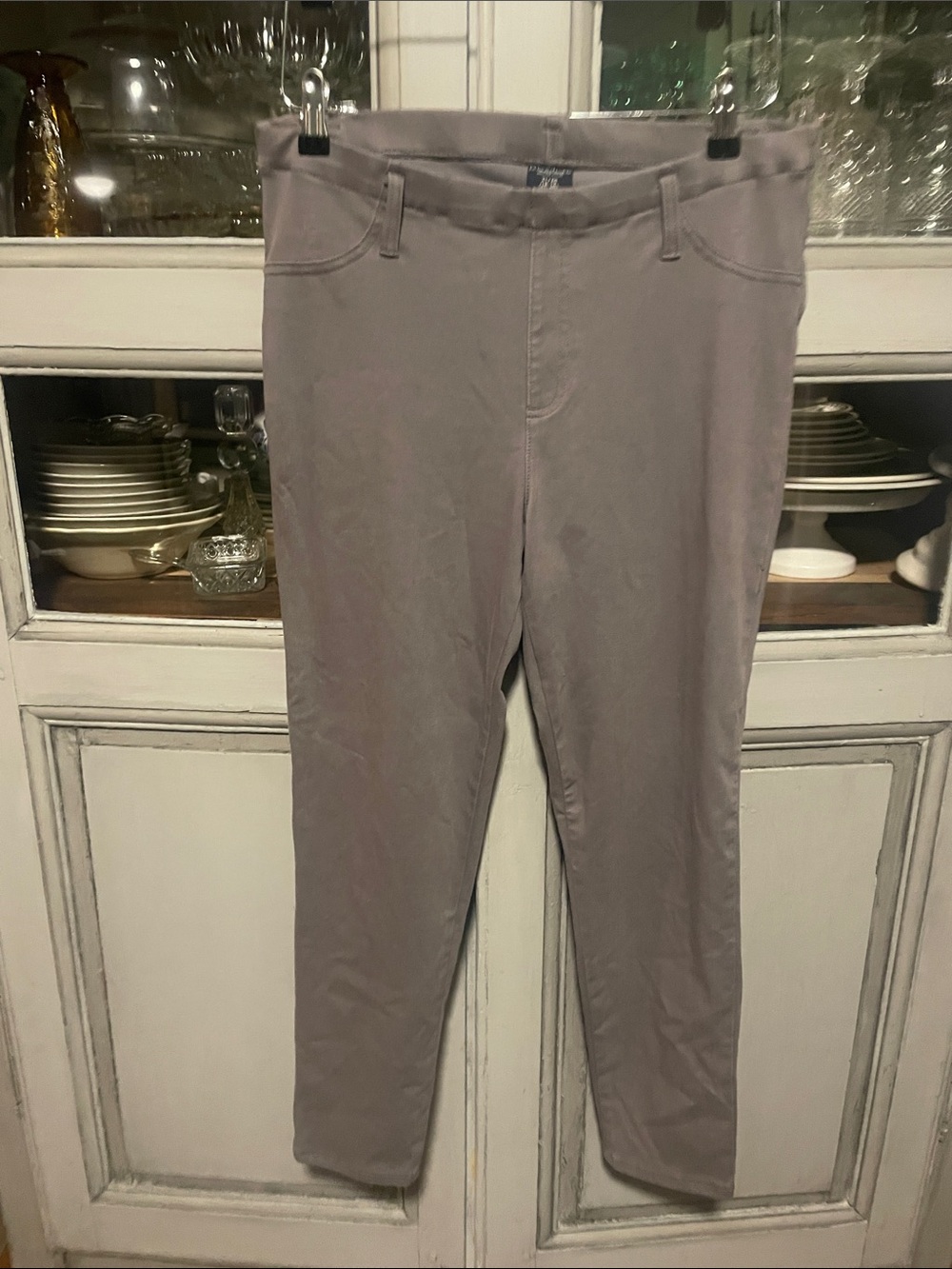 Faded Glory Men's Slim Chinos in Taupe Gray